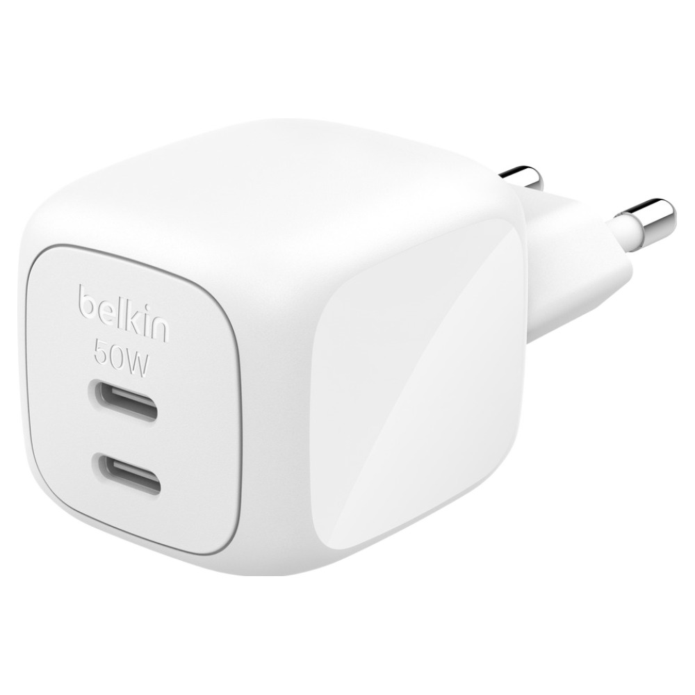 벨킨 Z Charger 50W USB C타입 듀얼 포트 GaN 초고속 충전기 WCH019krWH, 화이트, 1개 39,900원