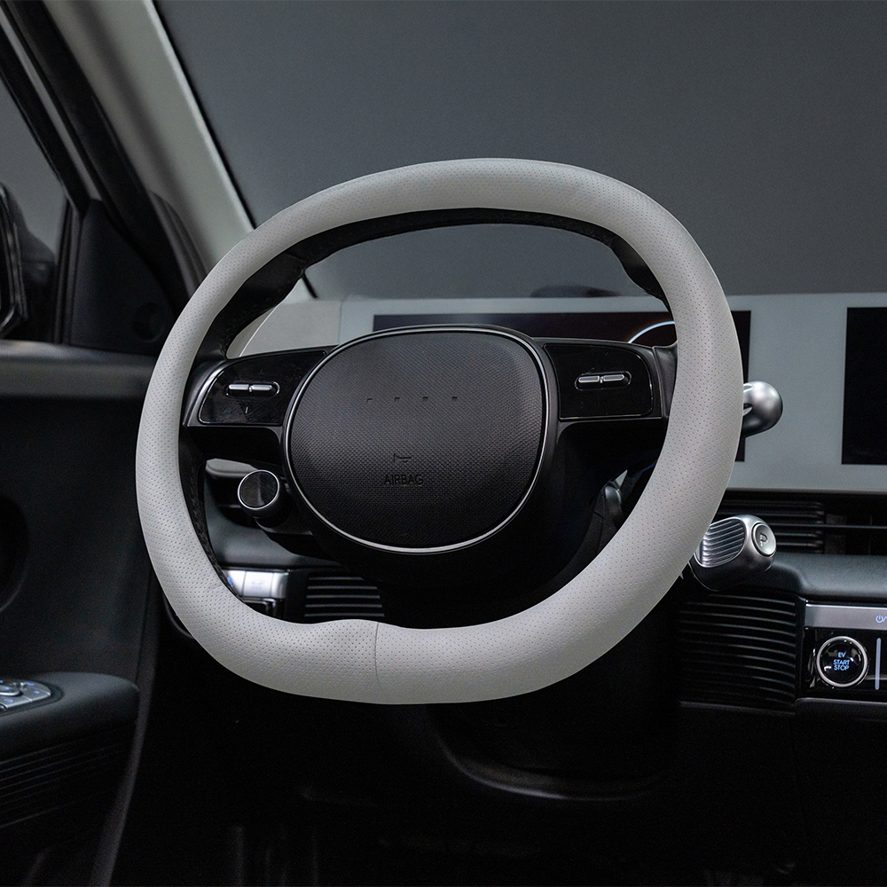 벤딕트 차량용 실리콘 핸들 커버 타공 더블 D컷 순정형, 샌드베이지 19,140원