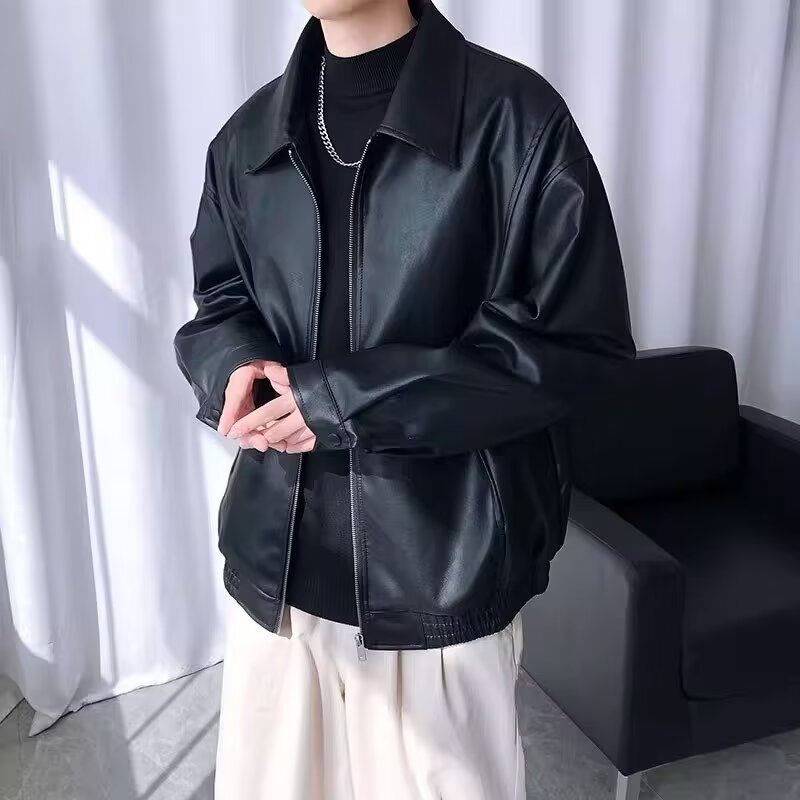 COSYEVNO 남 가죽 재킷 남 라이더 빈티지 춘추 PU 34,200원