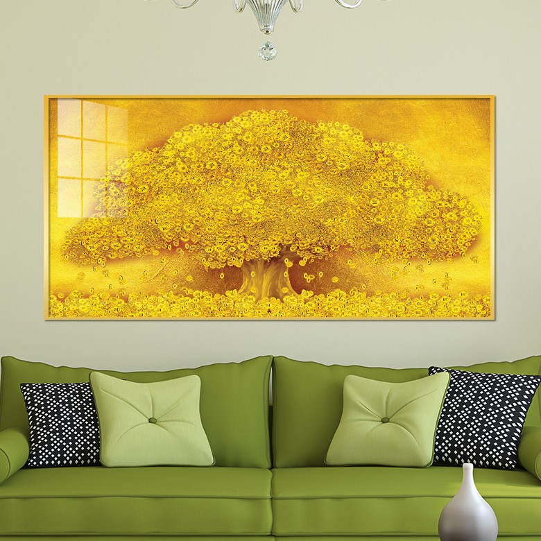 아트블루 돈 돌어오는 그림 거실 대형 와이드 물고기 추상화 황금 나무 풍수 인테리어 액자, 1_황금나무 금배경_와이드 169,000원