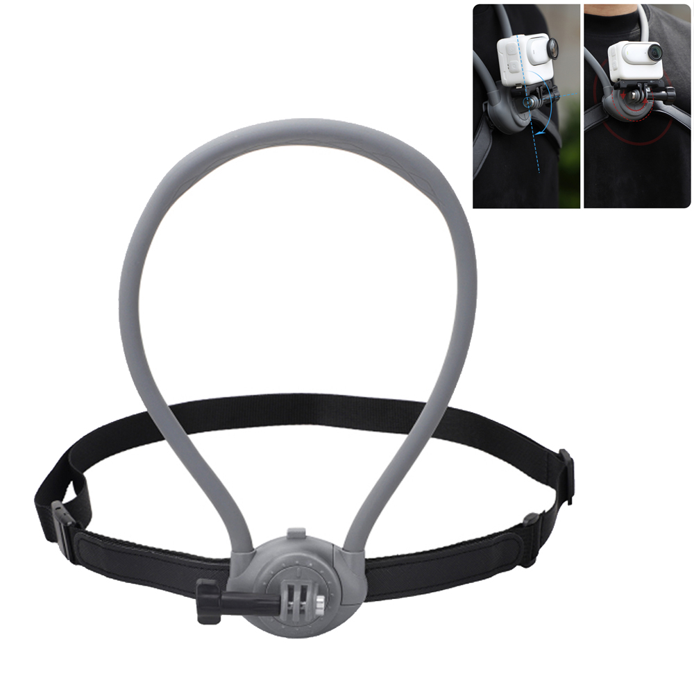 써니라이프 인스타360 GO3S/GO3 액션카메라 360도 로테이션 퀵릴리즈 넥 마운트 액션캠 체스트 스트랩 고프로 13 악세사리, 그레이, 퀵릴리즈 넥마운트 32,900원