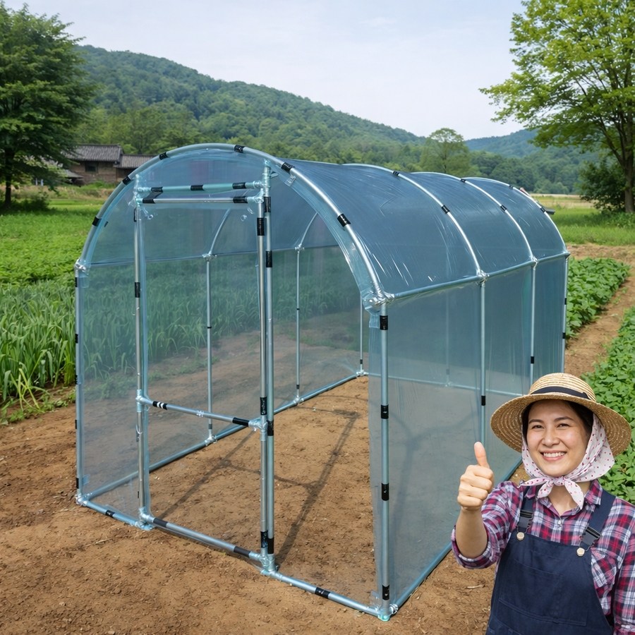 튼튼농가 비닐하우스 조립식 25mm강력아연 온실 154,000원