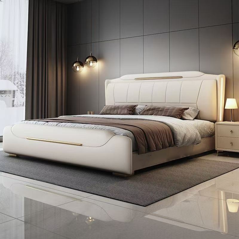 루스리더 LED 모던 고급 가죽침대 프레임 당일출고 (매트제외)  GS4 600,000원