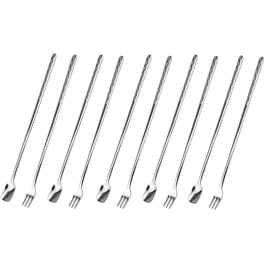 블룸엣홈 체크 샌딩 롱스푼 5p + 롱포크 5p 16,920원