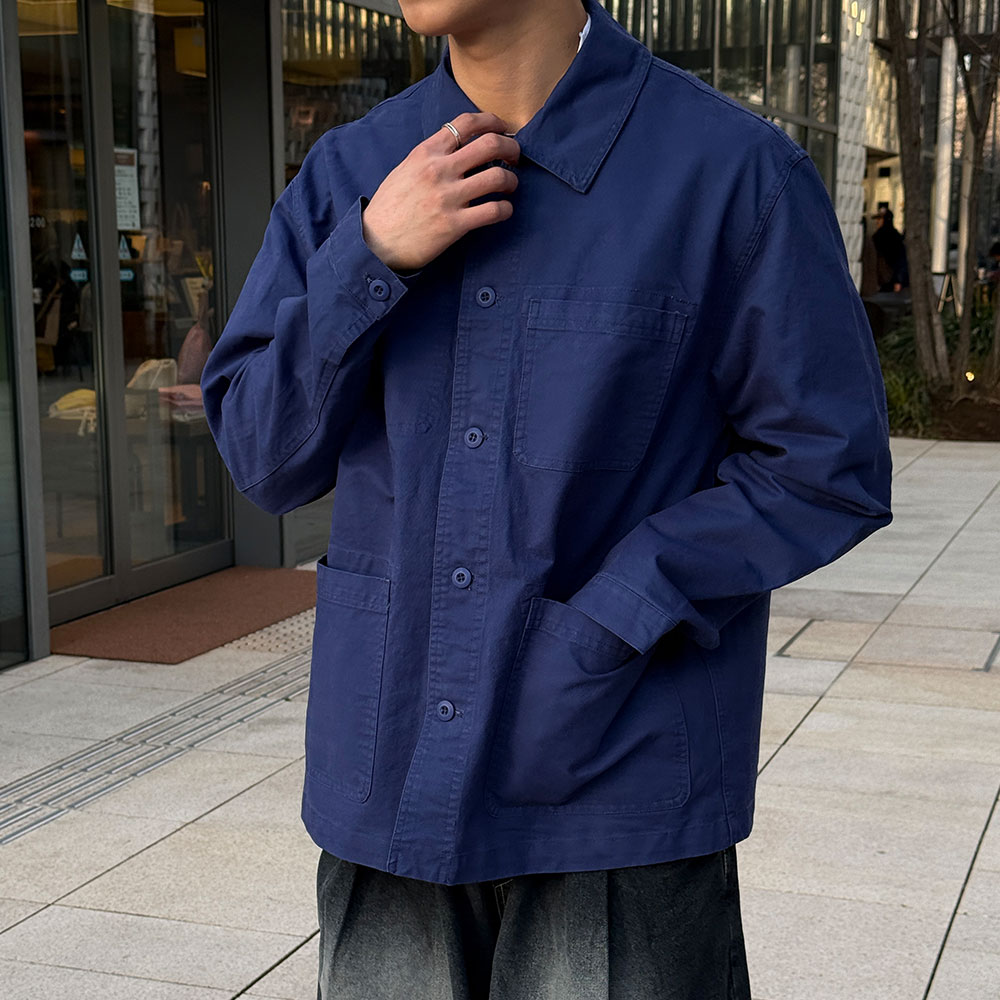 M-2XL 프렌치 코튼 워크 자켓 남자빅사이즈 아우터 패치포켓 클래식 69,900원