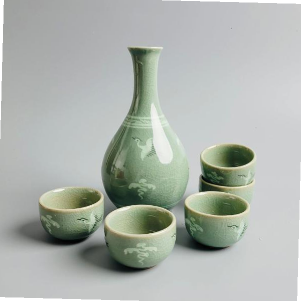 술잔 청자 운학문 주병 주기 72,400원