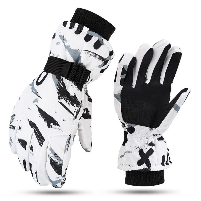 한현 스마트 터치 스키장갑 남여 겨울 오토바이 생활방수, 여자화이트 8,910원