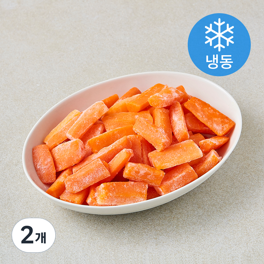 [로켓프레시] 프로즌프레시 제주 자연이 정성껏 키워 찐 구좌당근 (냉동), 2개, 700g 26,960원
