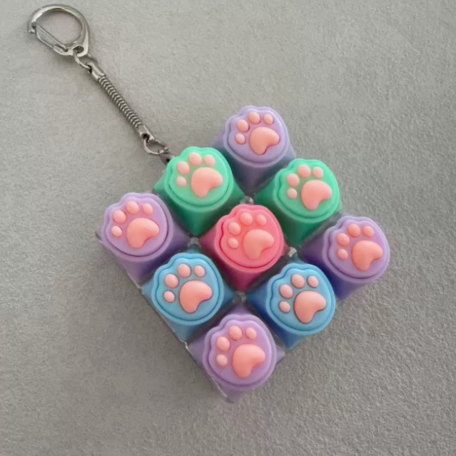 [제이무드] 불들어 오는 LED 키캡 키보드 키링 9캡 딸각이 10,900원