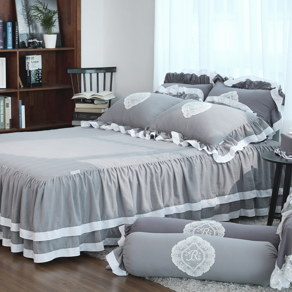 류금숙 프렌치감성 이중 프릴 침대 커버 99,000원