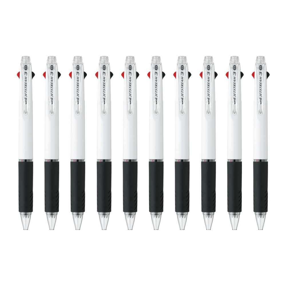 유니볼 제트스트림 3색 볼펜 SXE3-400-05 10개입, 화이트 41,500원