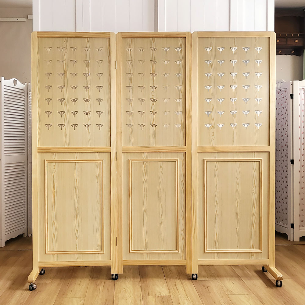 틈이 보이지않는 하누카(높이) 180 와이드 바퀴 3단 파티션 접이식 공간분리 높은 인테리어파티션 182,280원