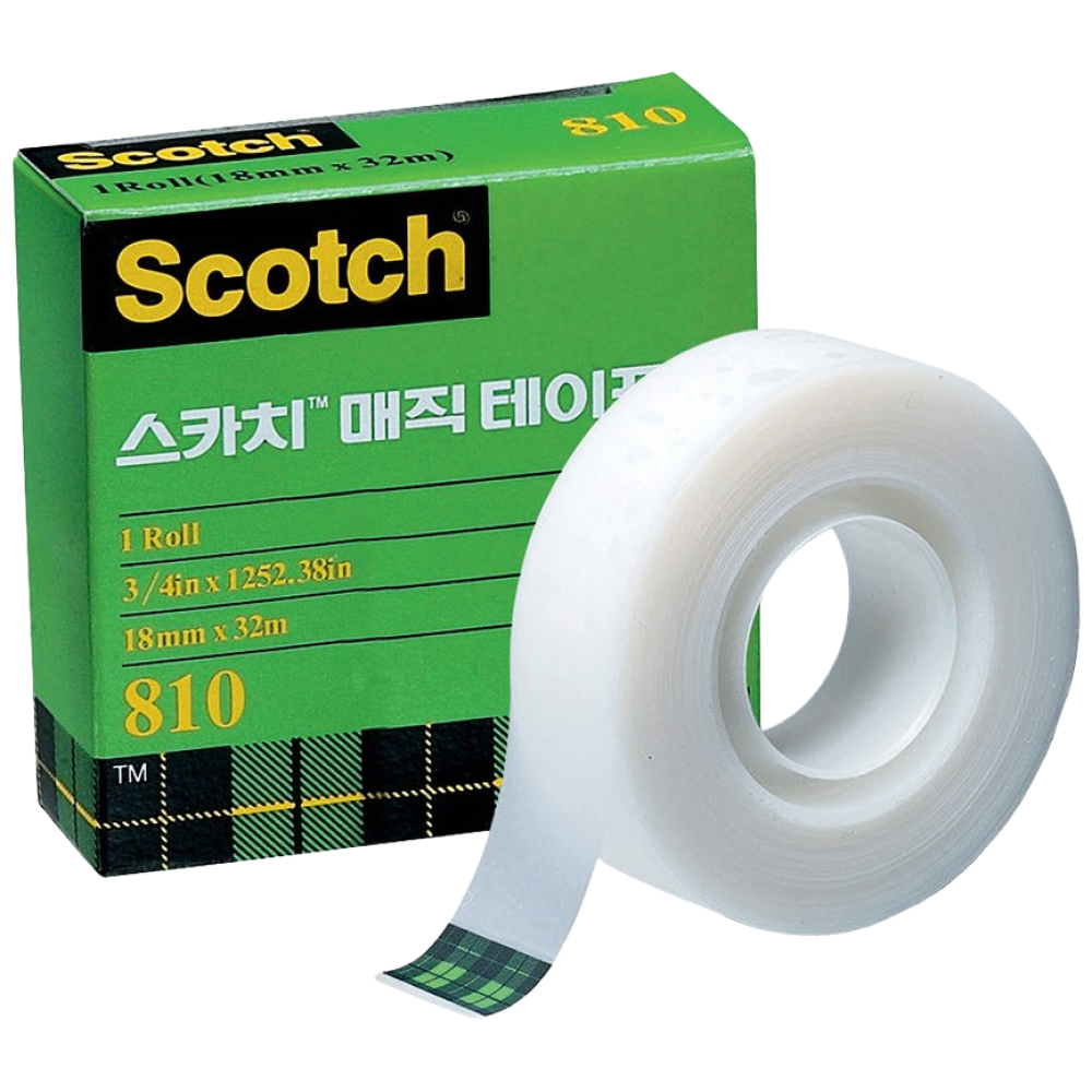 3M 스카치 810R 매직테이프 리필 오피스팩 18mm x 32m, 1개 3,240원