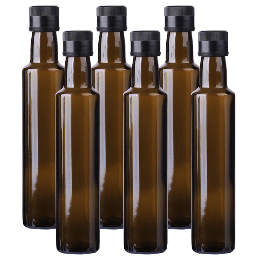 가인글로벌 원형오일250 엔틱갈색 유리병 오일스크류캡 블랙, 6개, 250ml 15,200원