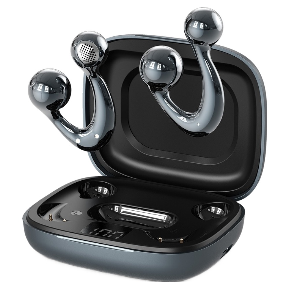 DOXX 언더커브형 오픈이어 무선 V6.0 블루투스 이어폰, 크롬그레이, Evoarc 57,340원