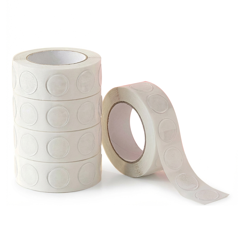 쿠말 초강력 원형 도트 양면테이프 롤 1.2cm 100p, 투명, 5개 5,030원