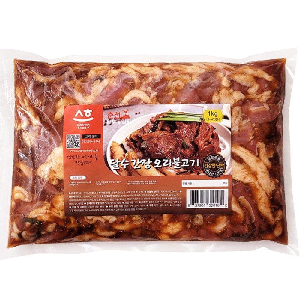 달수 간장오리불고기 1kg (냉장오리+수제양념) 주문당일제조발송, 1kg, 1개 28,900원