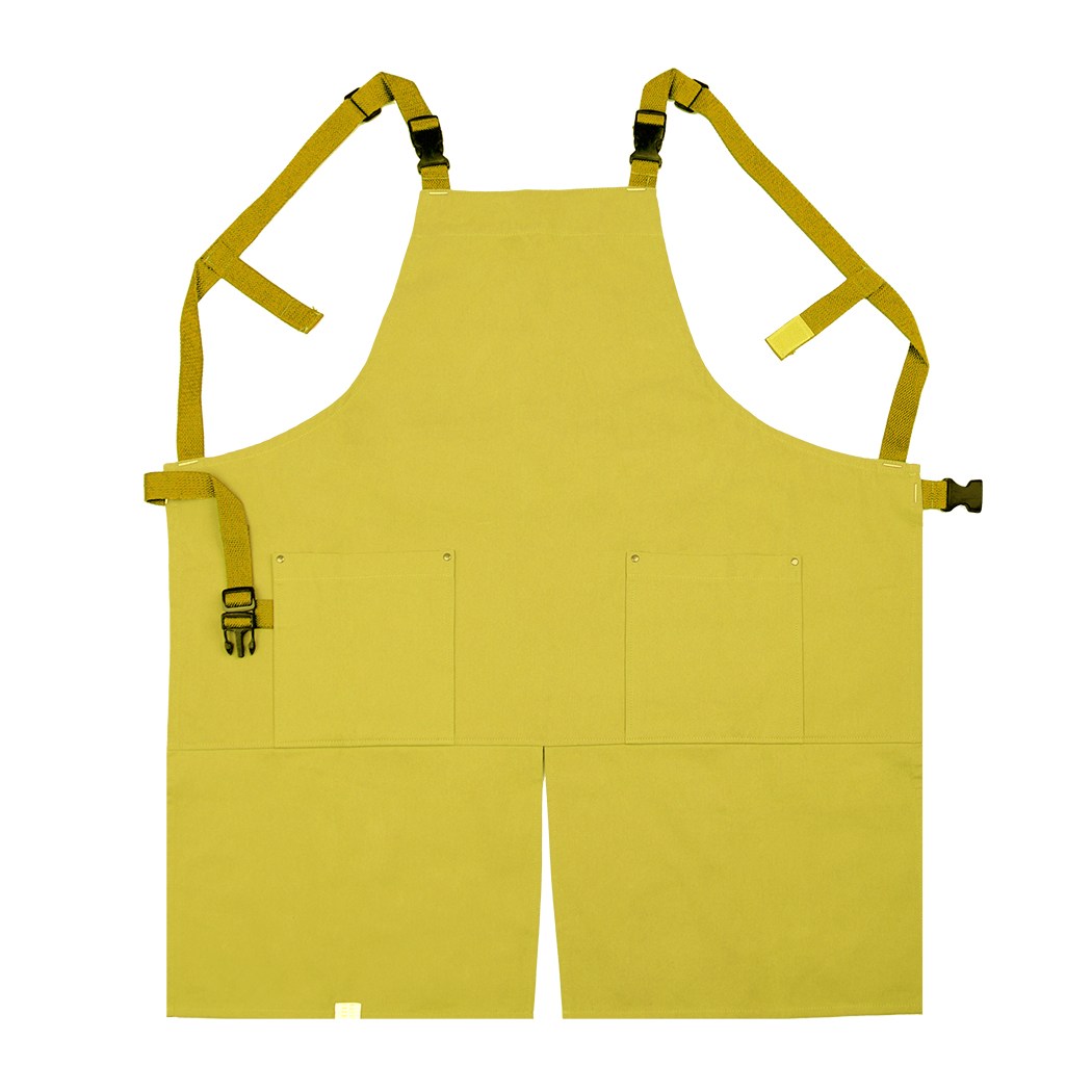 스트릿 앞트임 데님 캔버스 앞치마, 머스타드, 1개 9,900원