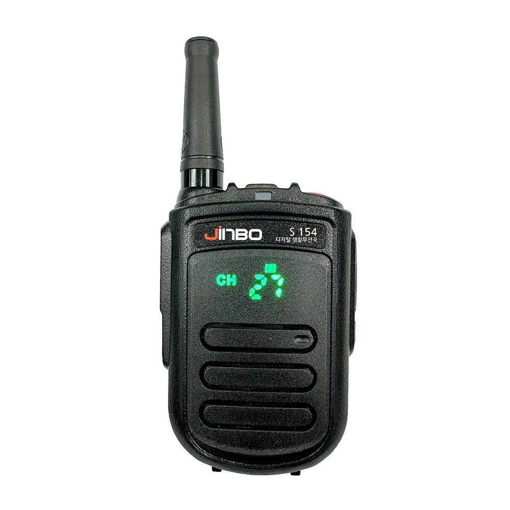 디지털 생활무전기 JINBO 진보무전기 깨끗한음질 대용량배터리 착탈식 DMR방식, S-154, 1개 187,000원