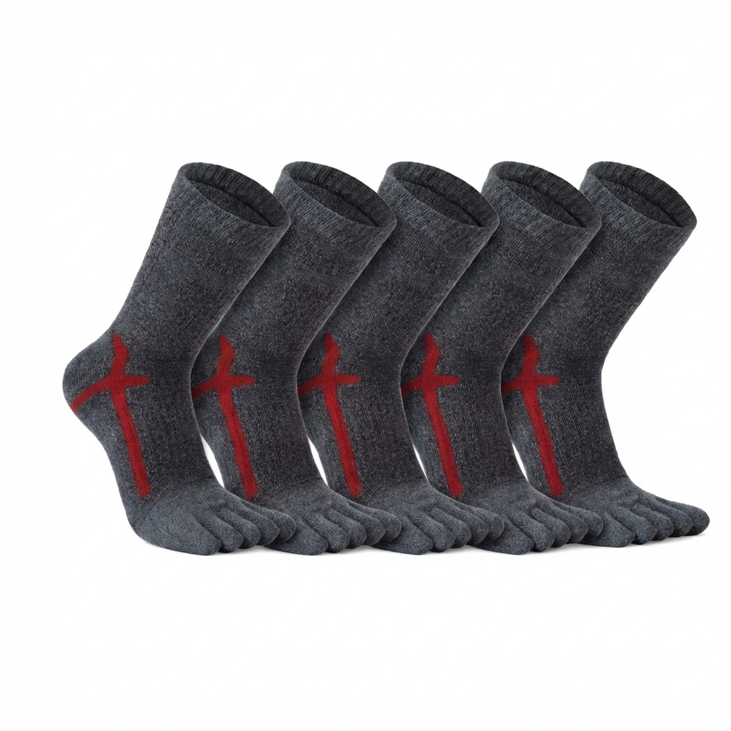 엔보아 남성 기모 발가락 양말 장목 테리 두꺼운 스포츠 등산용 5켤레 22,900원