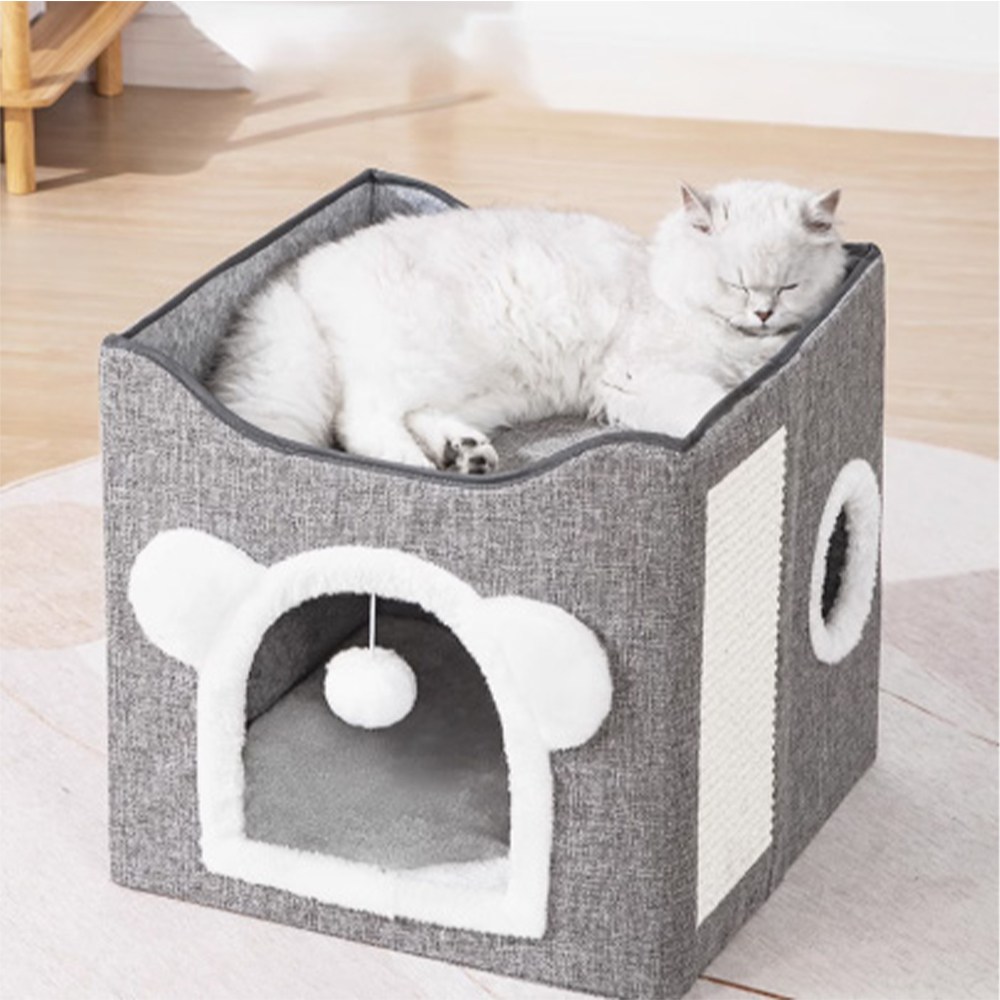 아그다 고양이 숨숨 스크래쳐 하우스, 1개, 단색 45,000원