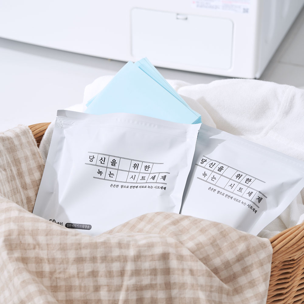 생활감성 사르르 녹는 시트세제 [미국 FDA 인증], 50개입, 2개 19,800원