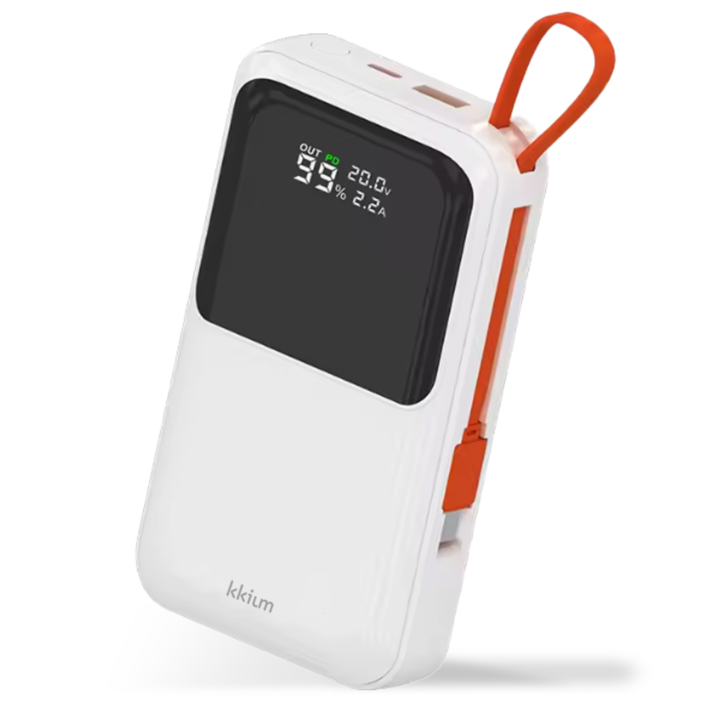 끼움 기내반입 20000mAh PD45W 초고속 충전 3in1 빌트인 C타입 슬림 멀티 보조배터리 45,500원