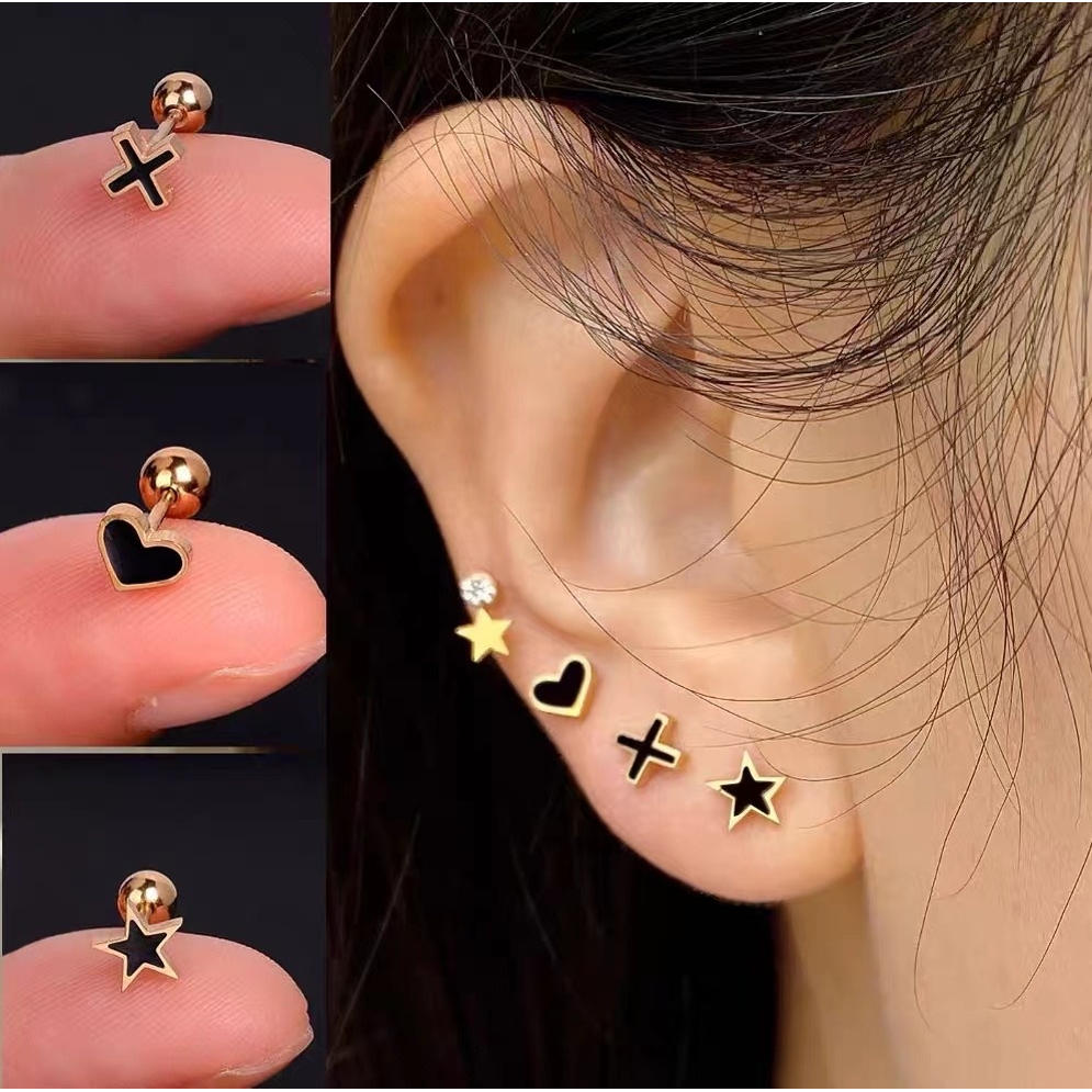 루미또와 써지컬스틸 반짝큐빅 3종 피어싱 세트 6P 11,210원