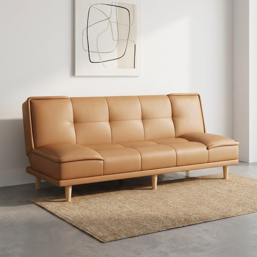 미스트 원룸형 사무실용 편안한 접이식 소파 1인용 가죽소파 MTL6, 오렌지_100cm 130,000원