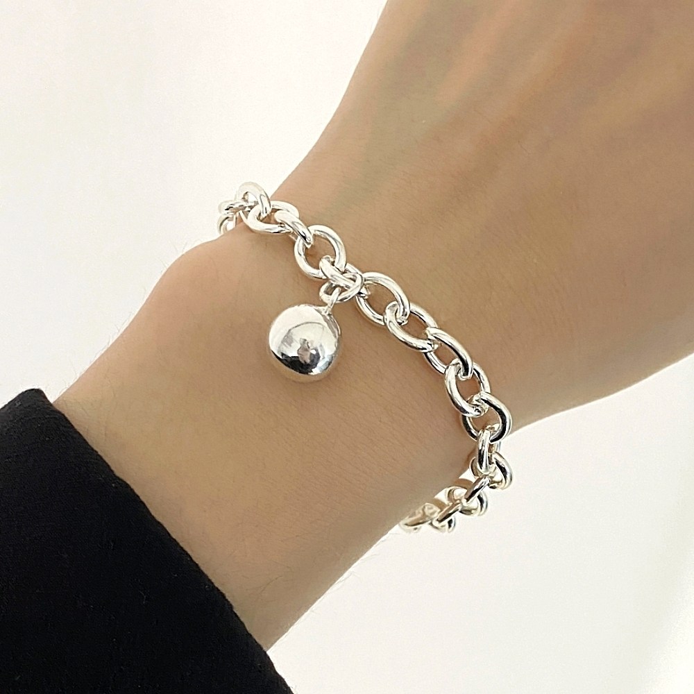 르제이실버 925 은볼 고방 실버 체인 여자 은팔찌 319,000원