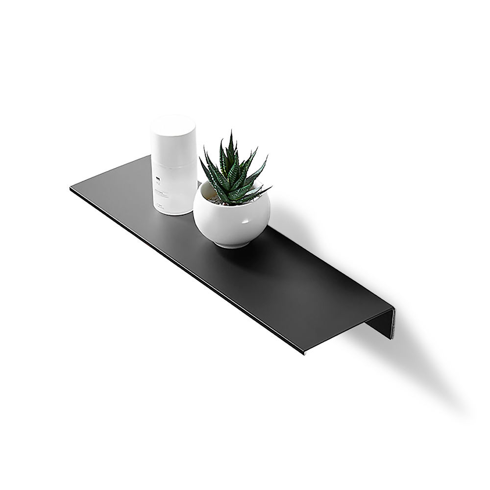 라온 무타공 심플 욕실 선반, 블랙, 1개 11,900원