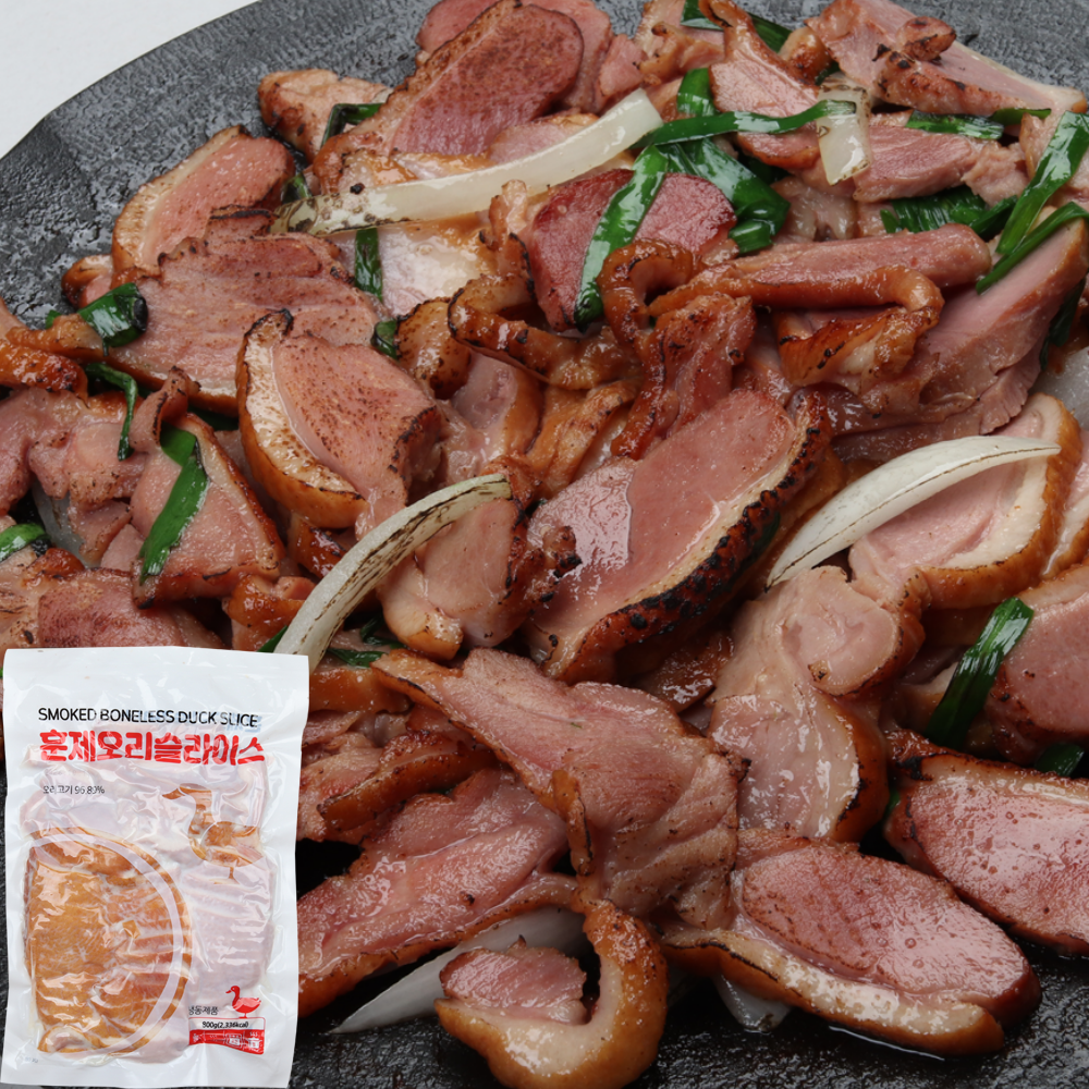 설앤쿡 풍미가 좋은 고단백질 냉동 훈제 오리 슬라이스 800g 2개, 2개, 800g 23,900원