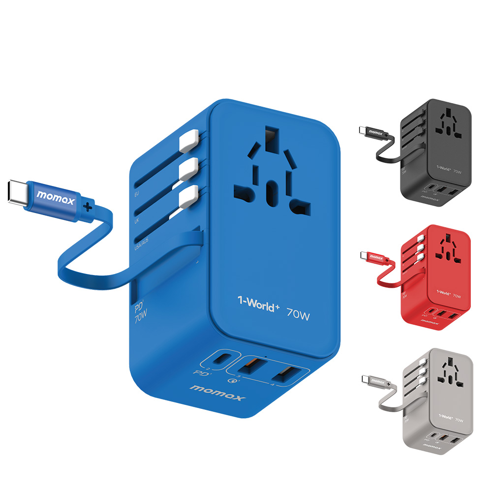 모맥스 원월드 플러스 70W UA18 해외 여행용 멀티 어댑터 충전기 플러그, 1개 64,800원