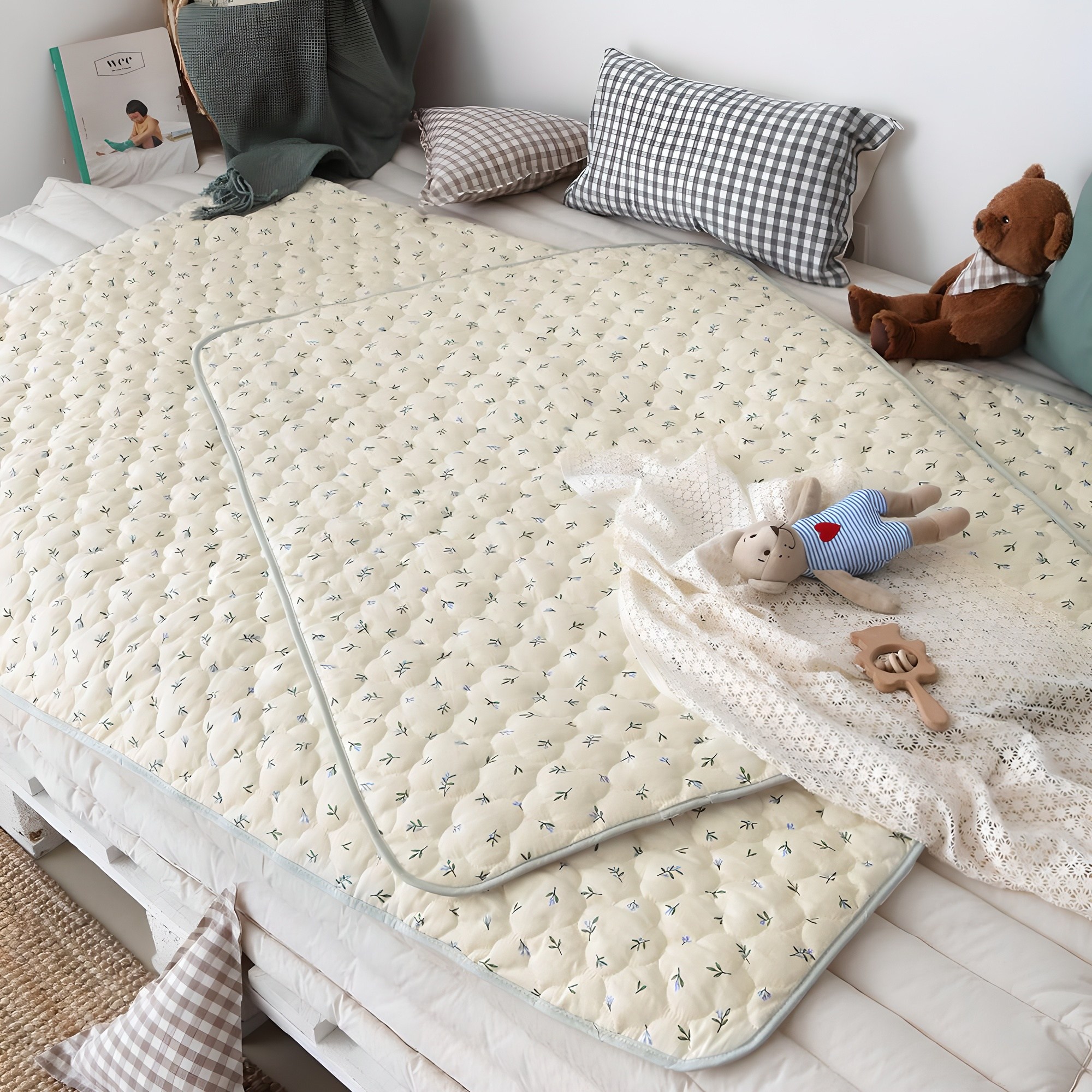 쁘리엘르 허밍 순면 유아 누비 방수패드 10,190원