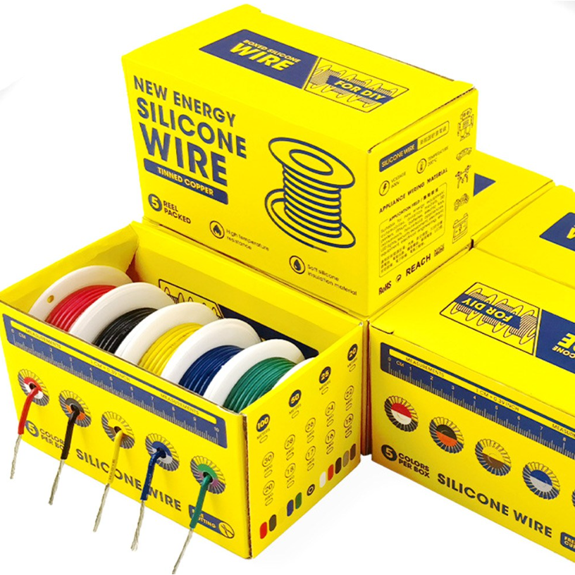 5색 DIY 전선케이블 실리콘 와이어 30/26/22/20/18/16AWG UL1007, 1개 19,900원
