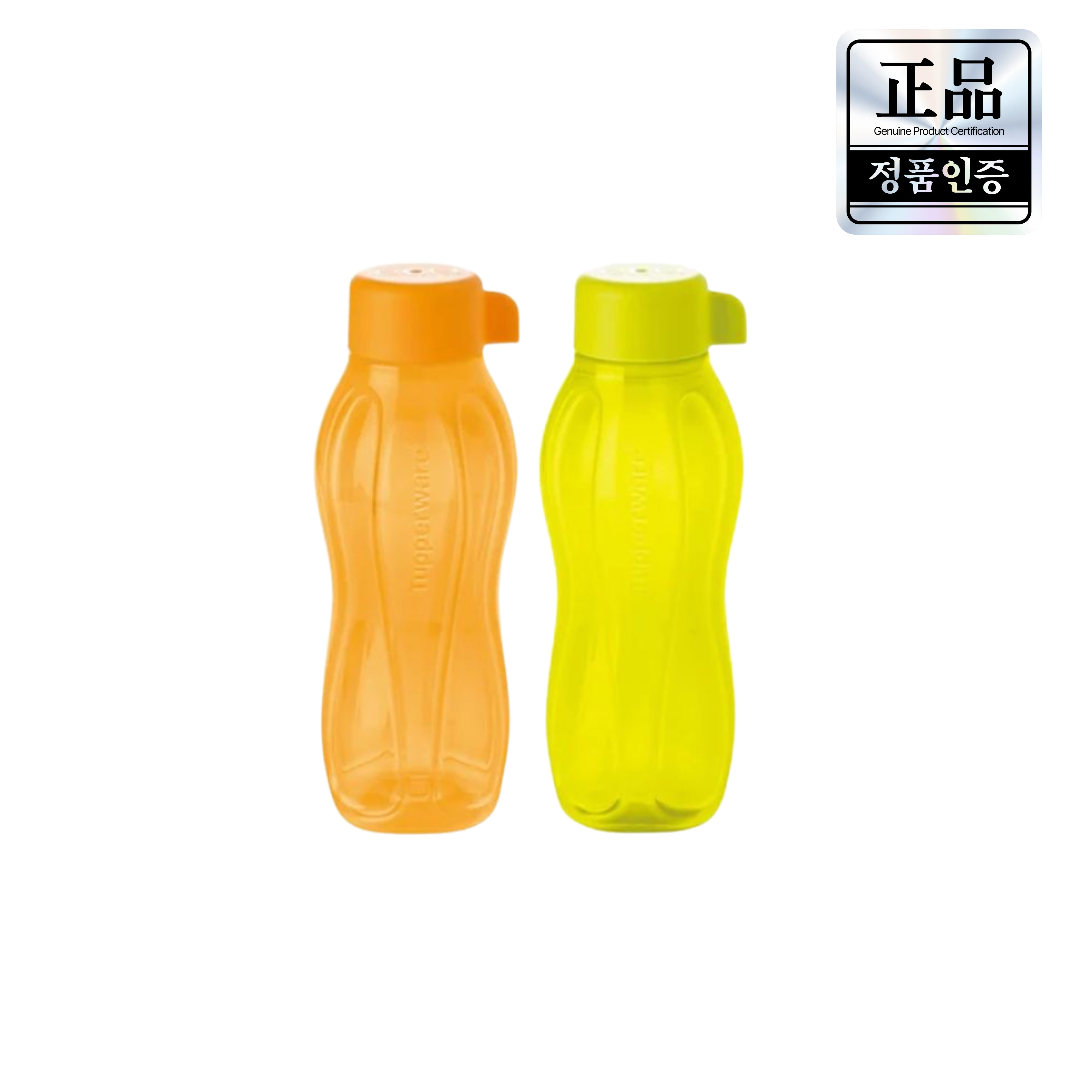 타파웨어 한 손에 딱 잡히는 휴대용물통 등산 야외활동 외출 학교, 라임&옐로우, 2개, 300ml 27,000원
