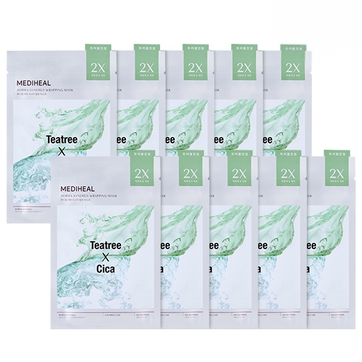 메디힐 더마 시너지 트러블진정 랩핑 마스크팩, 10개입, 1개 18,900원