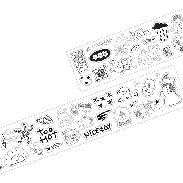 워너디스 삐뚤빼뚤 낙서 키스컷 마테, 시즌, 1개 6,000원