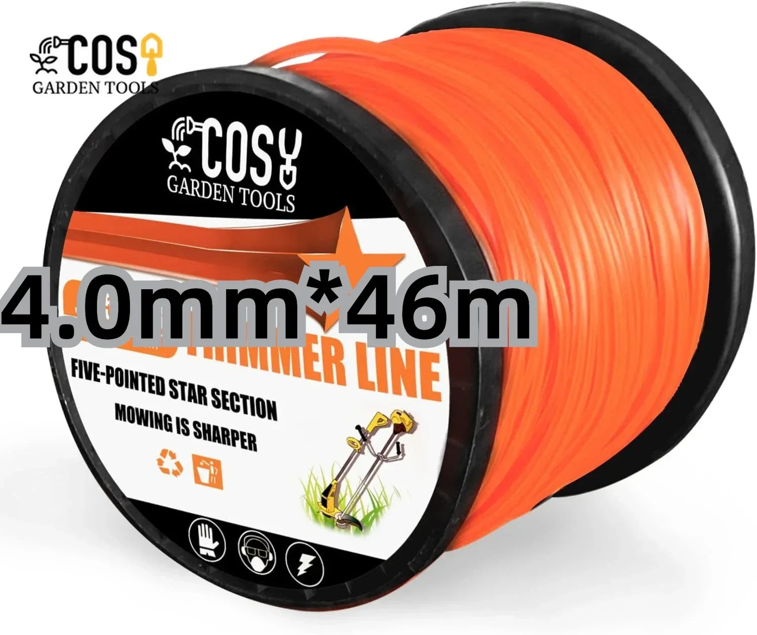 2.4mm 브러시 커터 날카로운 로프 잔디 깎는 기계 펜타그램 나일론 예초기 트리머 라인 헤드 스트링 롤 정 22,400원