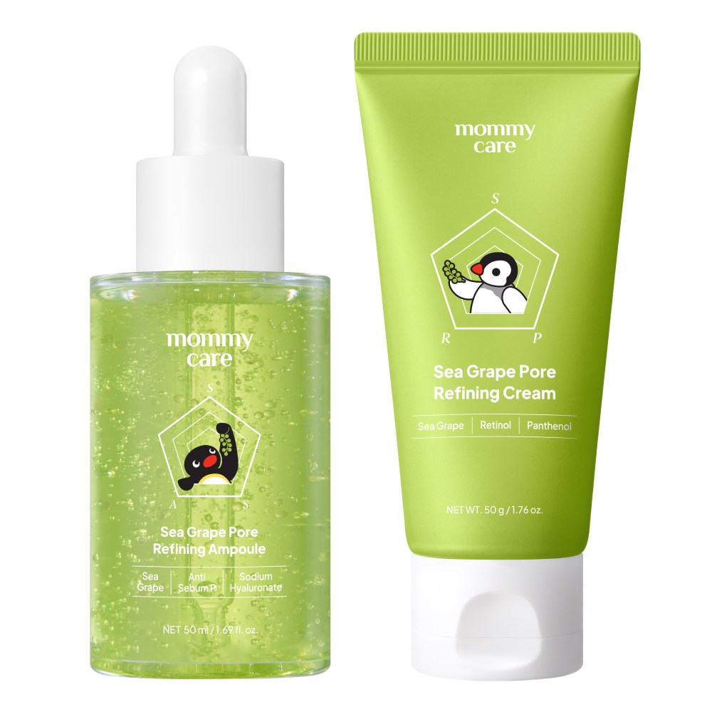 마미케어 핑구 콜라보 5초 모공 축소 바다포도 리프팅 약국 앰플 + 크림 33,500원