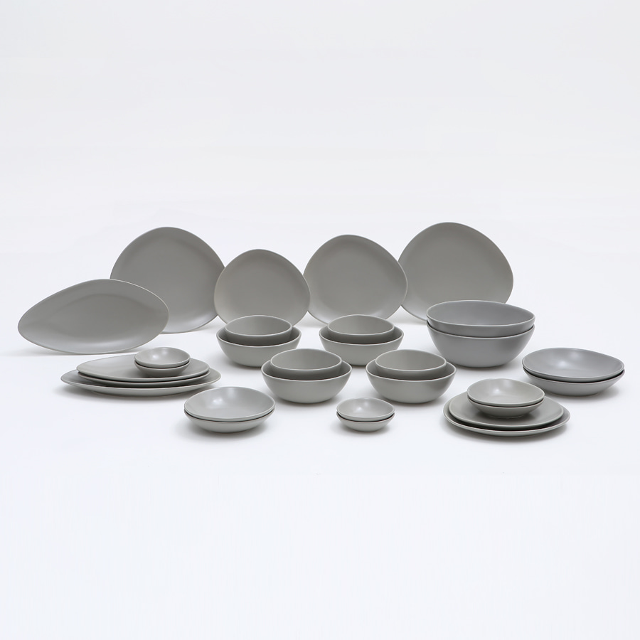 스톤 도자기 4인 한식 식기 그릇세트 30P 131,700원