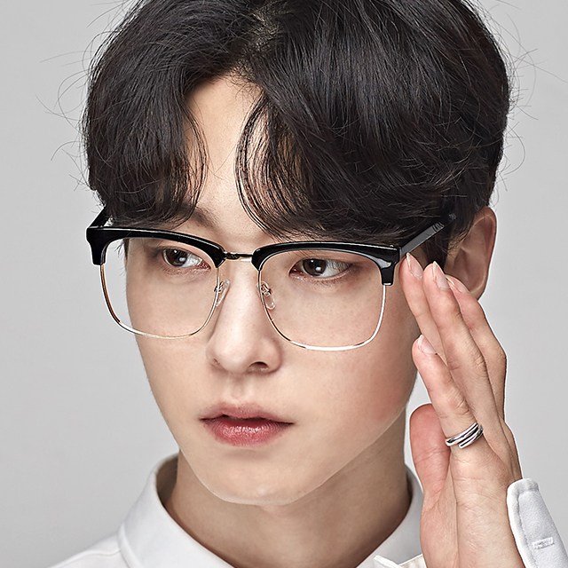 하루홀릭 오버사이즈 사각 복고 빈티지 패션 하금테안경 17,500원