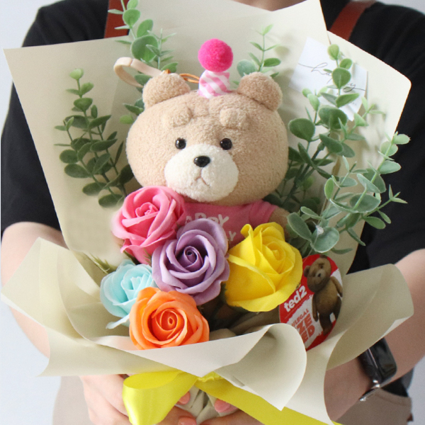 모리앤 비누꽃 19곰 테드곰 인형 꽃다발 15,680원