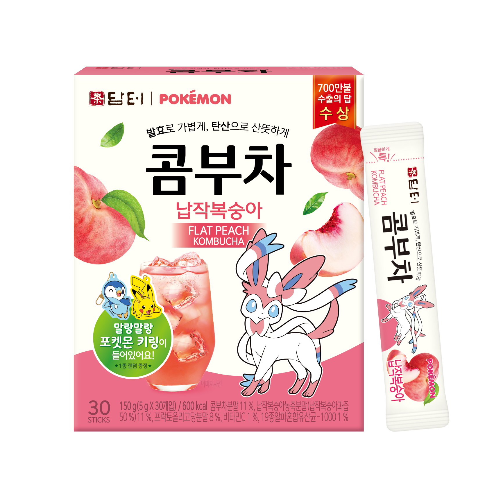 담터 포켓몬 콤부차 납작복숭아 9,400원