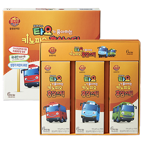 천지인 타요가 좋아하는 키노피오 홍삼스틱 27,770원