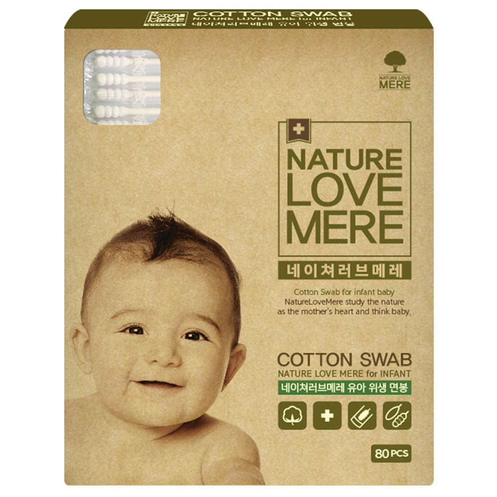 네이쳐러브메레 유아 위생면봉, 1개, 80개입 3,000원