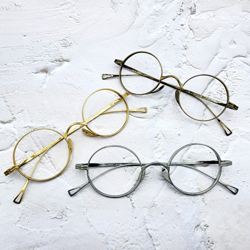 글라스렌 코받침없는 가벼운 알작은 티타늄안경테 돋보기 남자 여자 패션 동그란안경 TGL20 49,800원
