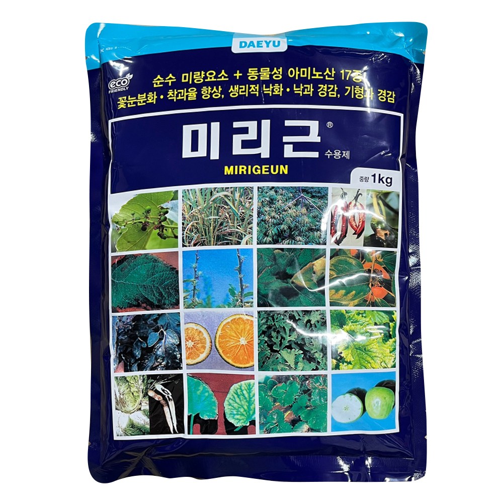대유 미리근수용제 순수 미량요소 아미노산 복합비료, 1개, 1kg, 현재가 15,000원