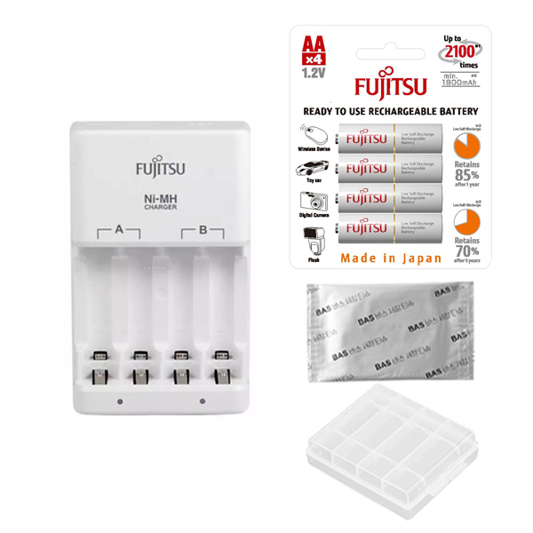 후지쯔 스마트 급속충전기+후지쯔 충전지 세트 AA AAA 스탠다드 프리미엄 파나소닉 에네루프 동급 39,800원