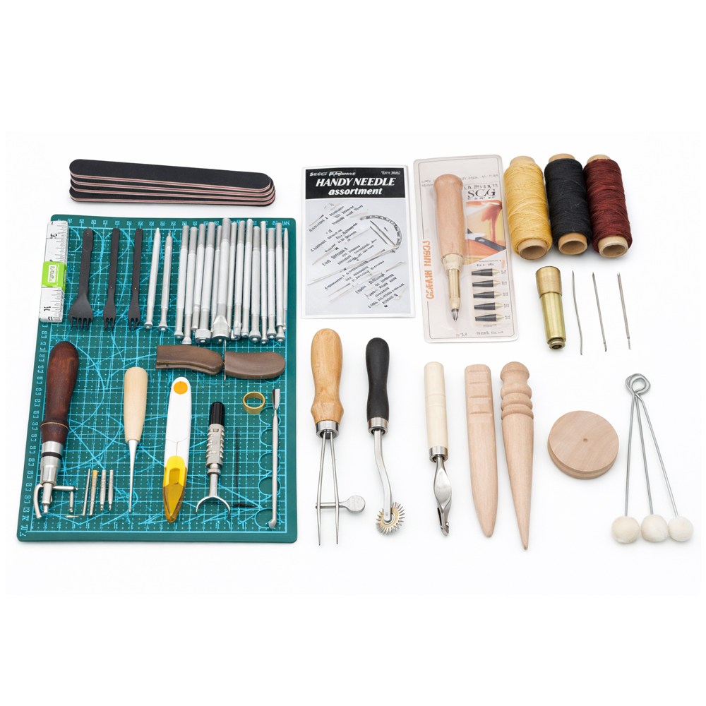 leathercraft 가죽공예공구 가죽공예도구 가죽공예기구 가죽공구 세트 공방공구, 가죽공예 도구세트C, 1세트 52,000원